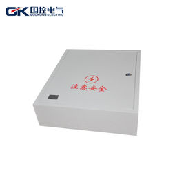 Cina Zincpassivated Indoor Distribution Box Satu Pintu Stainless Steel Dengan Kunci Lapisan Abu-abu pemasok